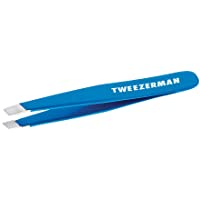 Twezerman 1248-GTR - Pinza mini slant acero inoxidable- ideal para bolso o viaje- color azul